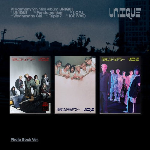 P1Harmony – UNIQUE (9th Mini Album) – Photobook Ver. (A Ver. / B Ver. / C Ver.)