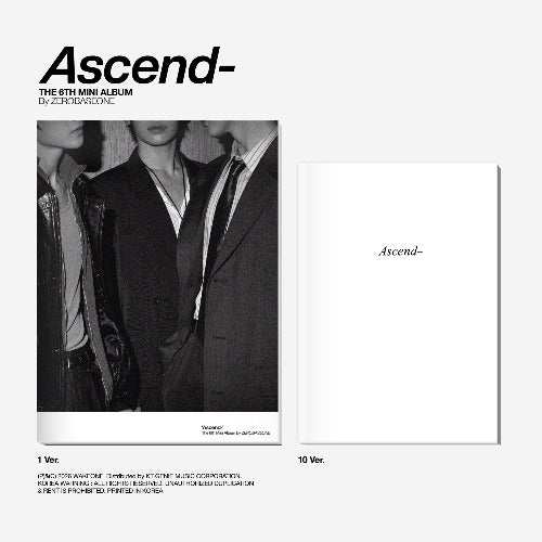 Zerobaseone – Ascend- (6th Mini Album) – Photobook Ver. (1 Ver. / 10 Ver.)