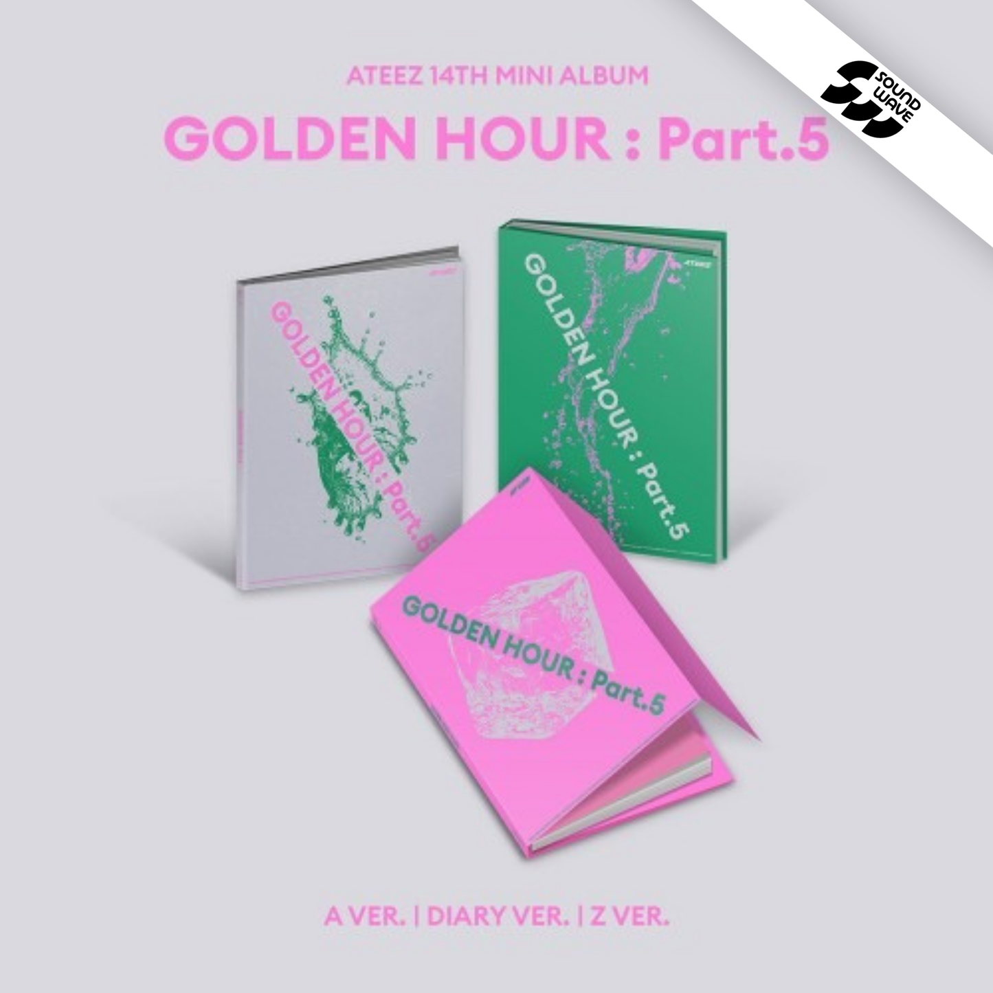 (POB) ATEEZ – GOLDEN HOUR : Part.5 (14th Mini Album) – Photobook Ver.