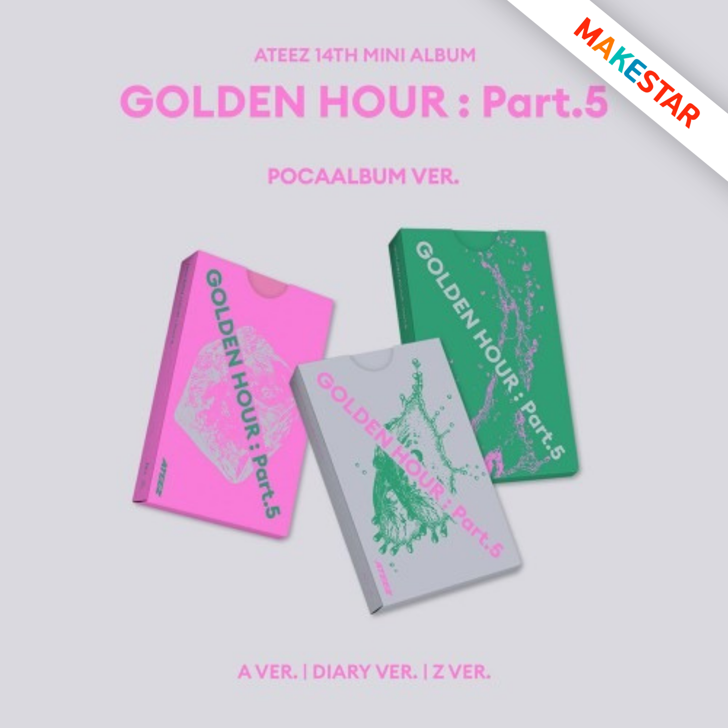 (POB) ATEEZ – GOLDEN HOUR : Part.5 (14th Mini Album) – POCAALBUM Ver. (Platform Album)